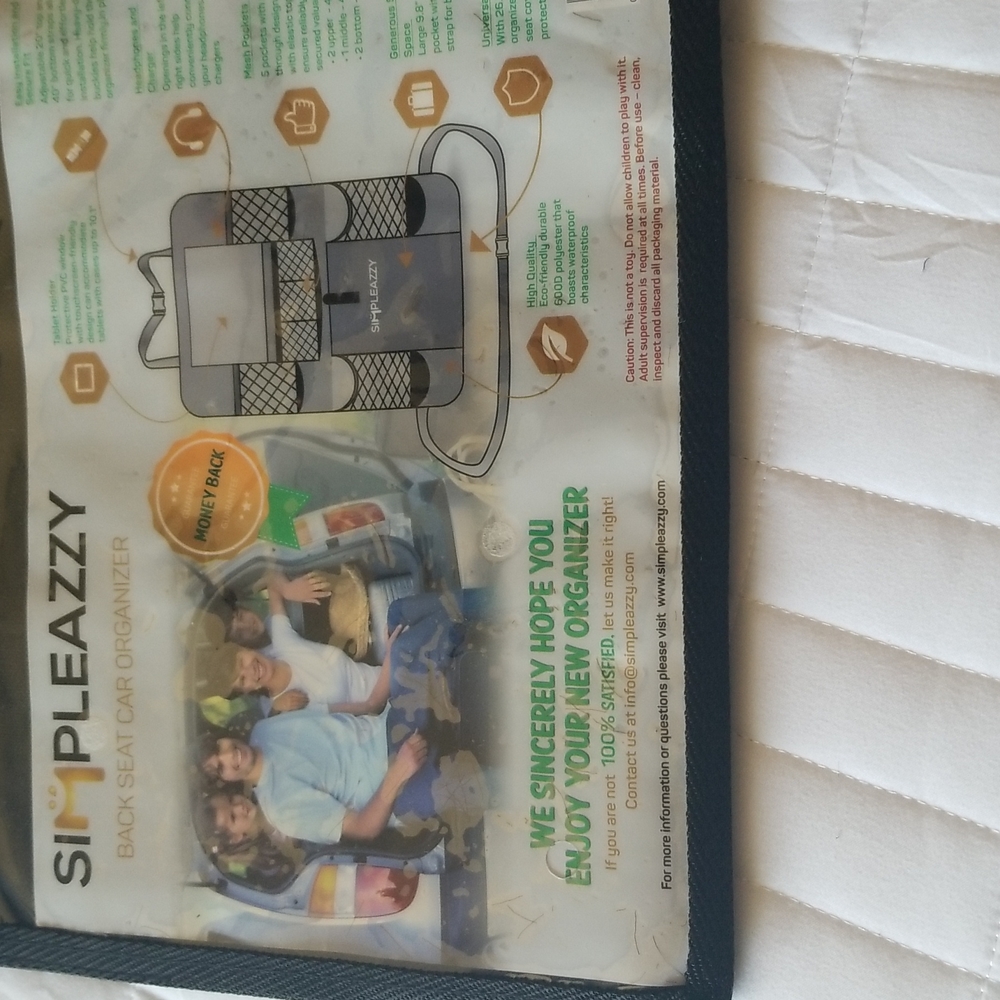 New Simpleazzy car organizer.